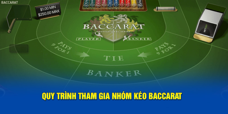 Quy trình tham gia nhóm kéo baccarat uy tín